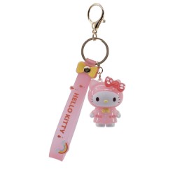 Yu.Me. Sanrio Hello Kitty and Friends - Keychain with Hand Strap - Raincoat Hello Kitty